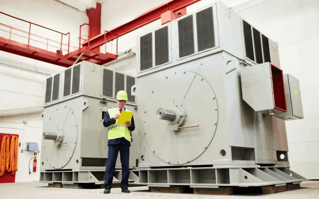 3 piezas Motores eléctricos especiales de alta tensión de doble velocidad H27RG 1700/1000 kW para ventilador de gases de combustión