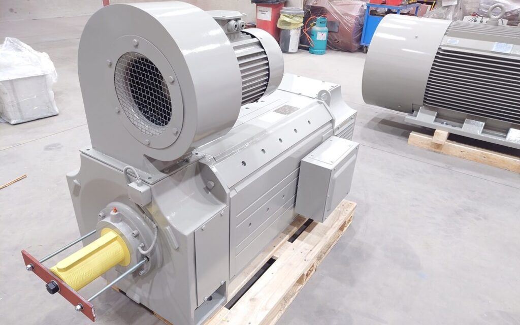 Motor de media tensión 1GDC315-4 de 280 kW para línea de laminación de acero