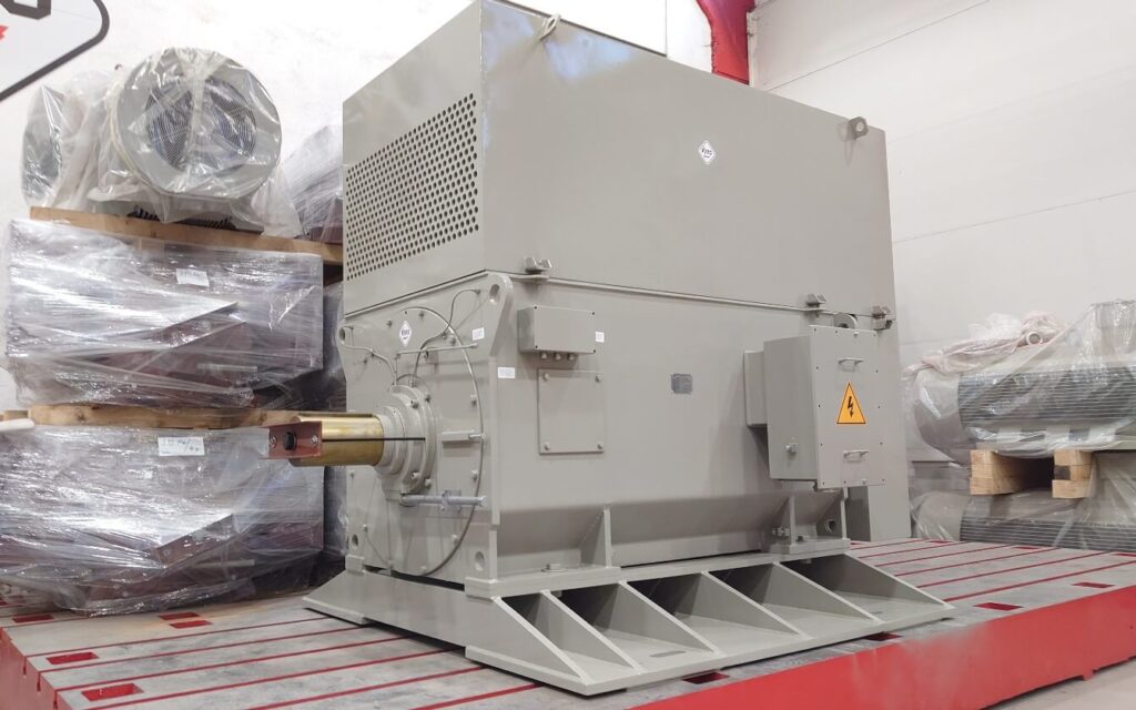 Motor de media tensión con rotor de barras de cobre H27R-500/630-8 de 1250 kW para molino de carbón negro