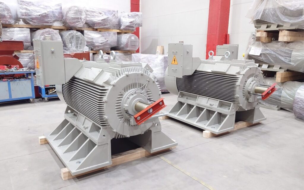 Medium voltage motor H17R-400-6 500kW with copper bar rotor for black coal mill