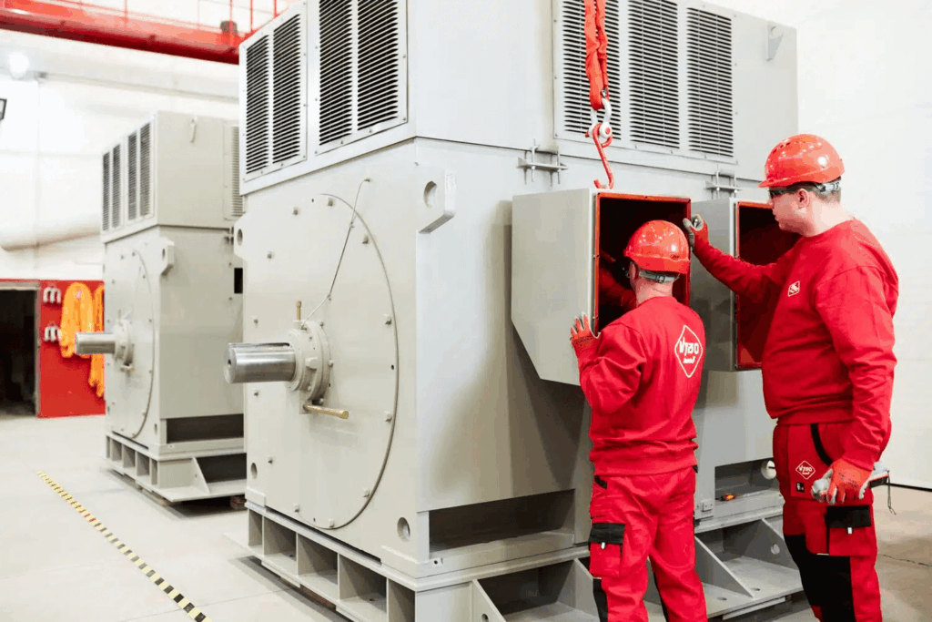 3 piezas Motores eléctricos especiales de alta tensión de doble velocidad H27RG 1700/1000 kW para ventilador de gases de combustión